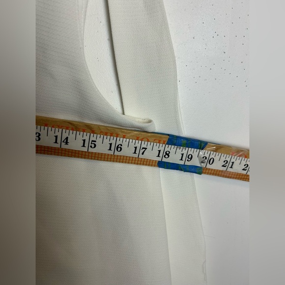 Do+Be Romper Old Money White Ruffle Sleeveless Career Professional Size S - Picture 7 of 15